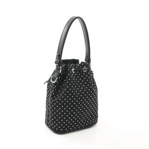 Prada Handbag Studded Black